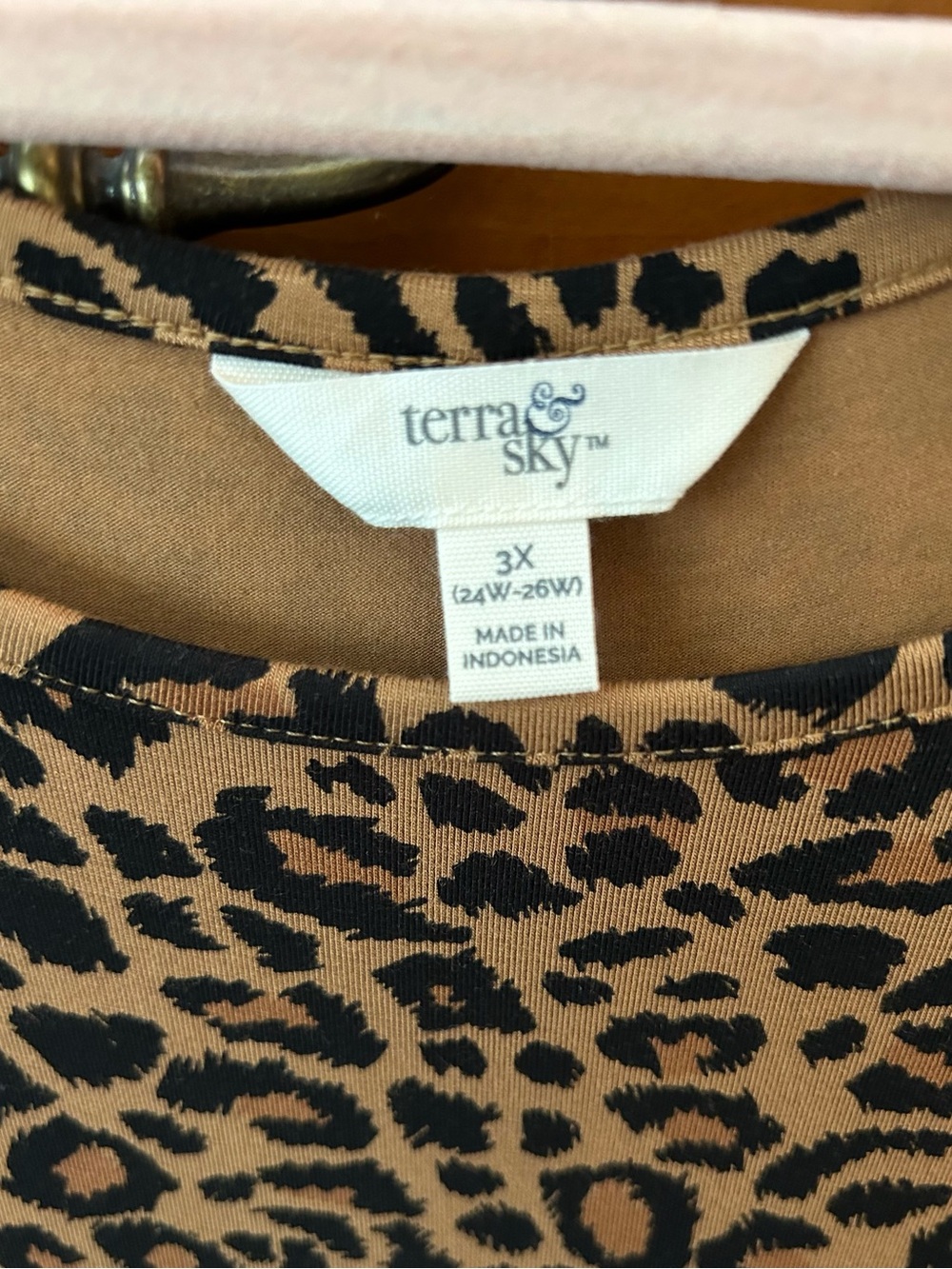 Terra & Sky Brown Leopard Print Dress - Picture 2 of 2